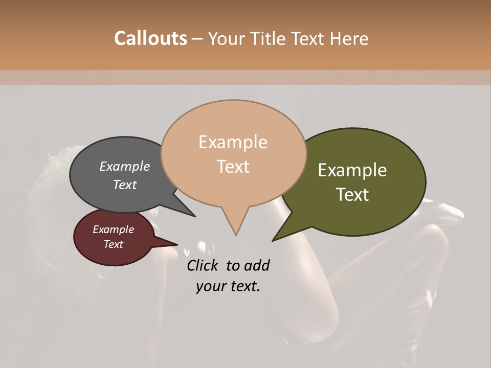 Blond Tiptoe Female PowerPoint Template