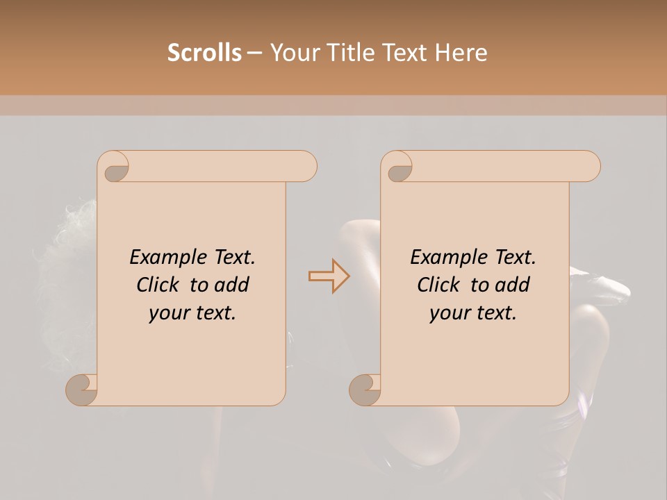 Blond Tiptoe Female PowerPoint Template