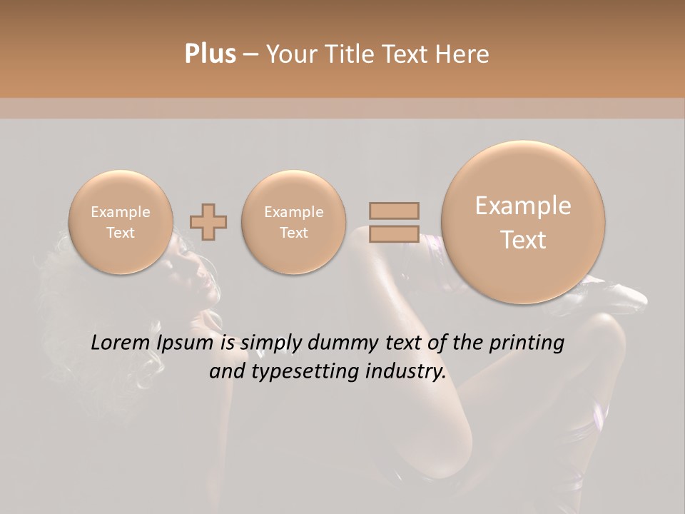 Blond Tiptoe Female PowerPoint Template