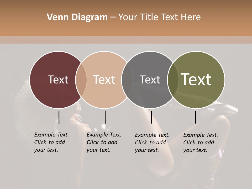 Blond Tiptoe Female PowerPoint Template