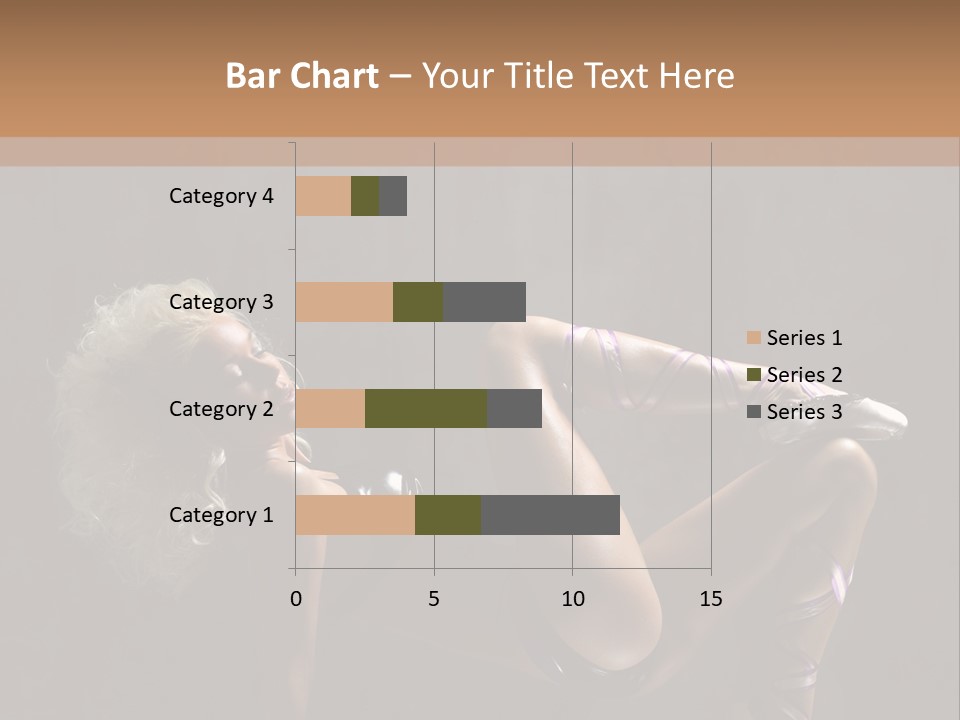 Blond Tiptoe Female PowerPoint Template