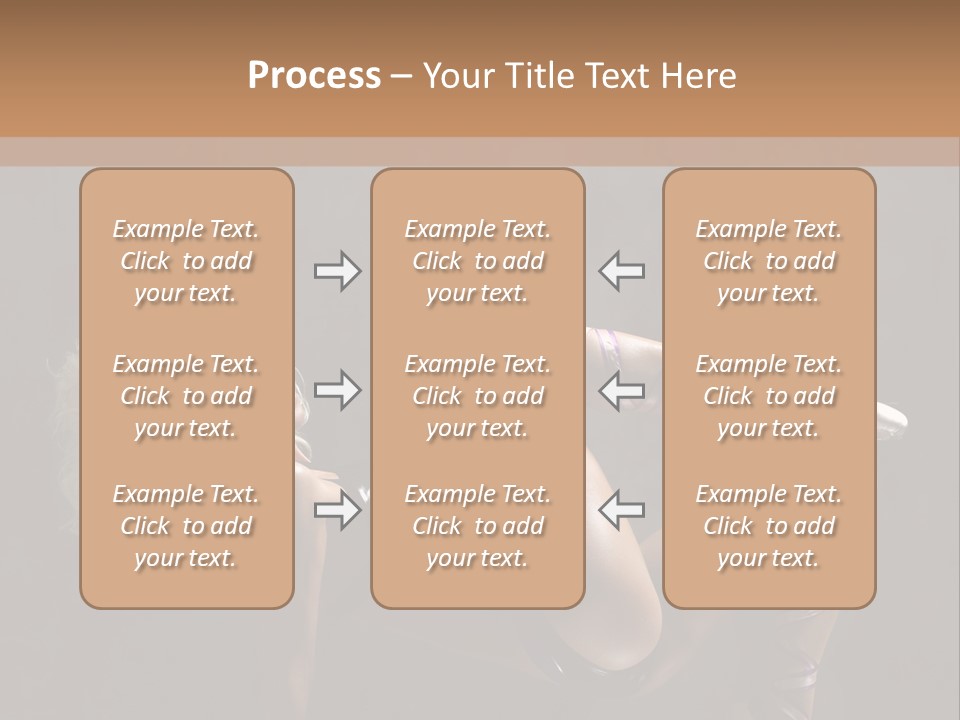 Blond Tiptoe Female PowerPoint Template