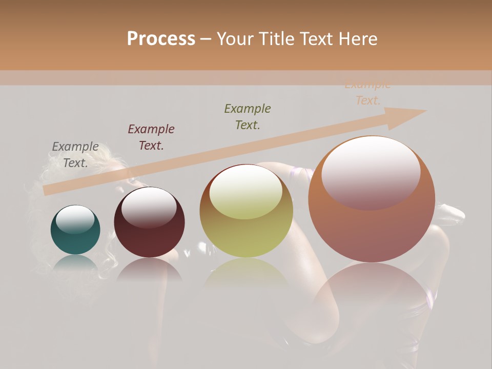 Blond Tiptoe Female PowerPoint Template