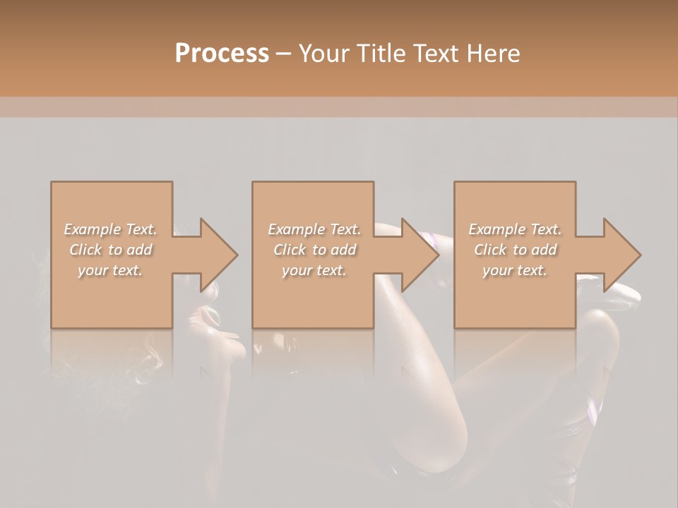 Blond Tiptoe Female PowerPoint Template