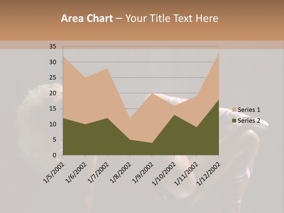 Blond Tiptoe Female PowerPoint Template
