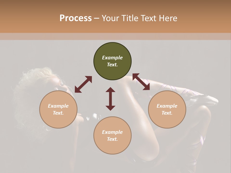 Blond Tiptoe Female PowerPoint Template