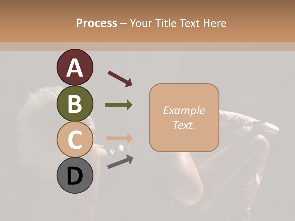 Blond Tiptoe Female PowerPoint Template