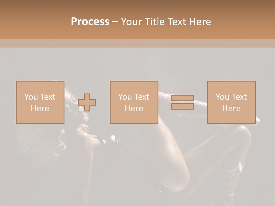 Blond Tiptoe Female PowerPoint Template
