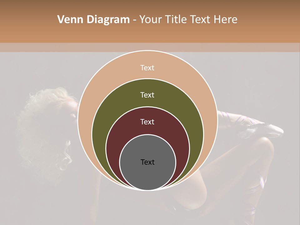 Blond Tiptoe Female PowerPoint Template