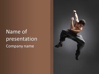 Dancer Active Vertical PowerPoint Template