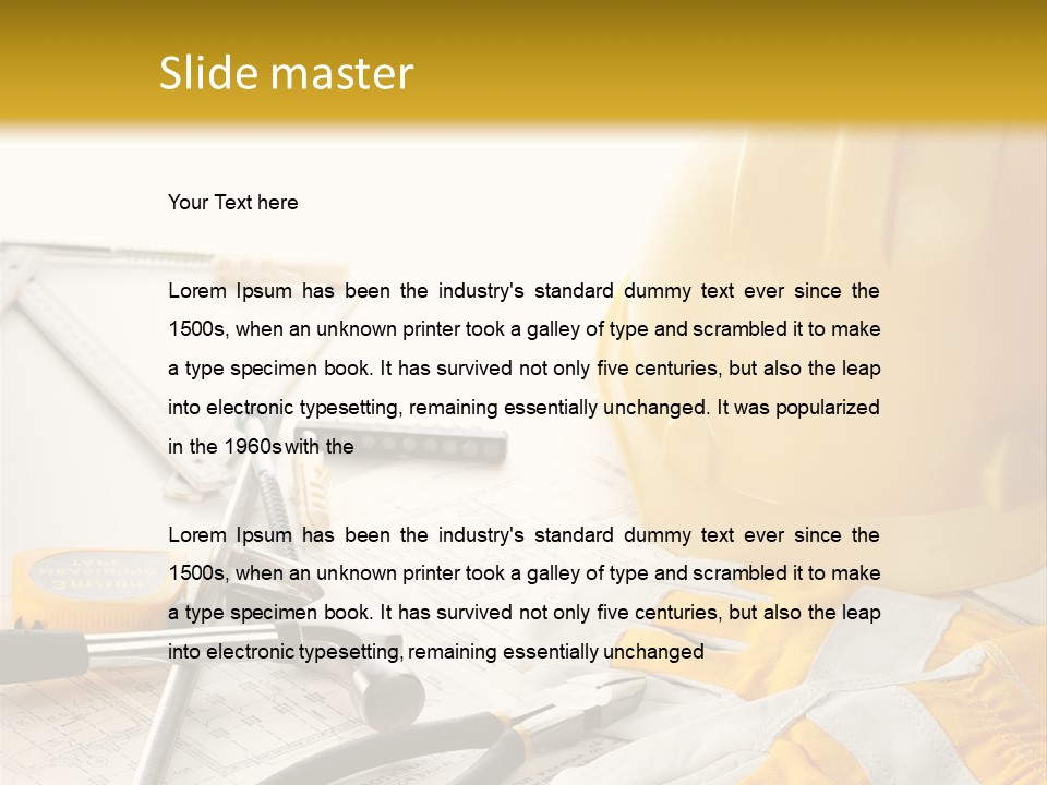 Technology House Engineer PowerPoint Template