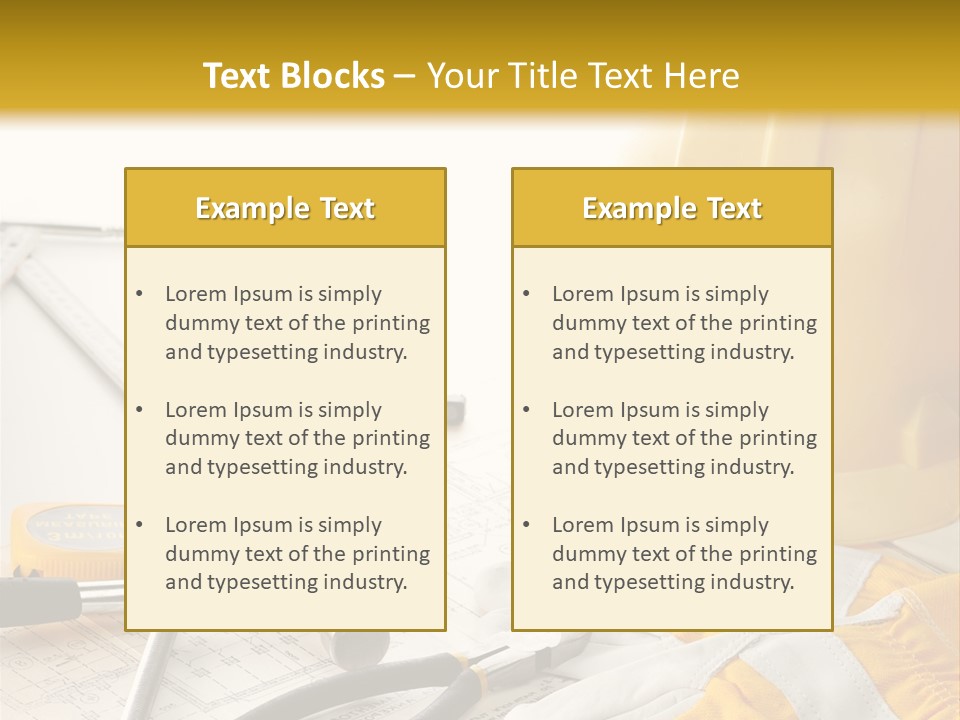 Technology House Engineer PowerPoint Template