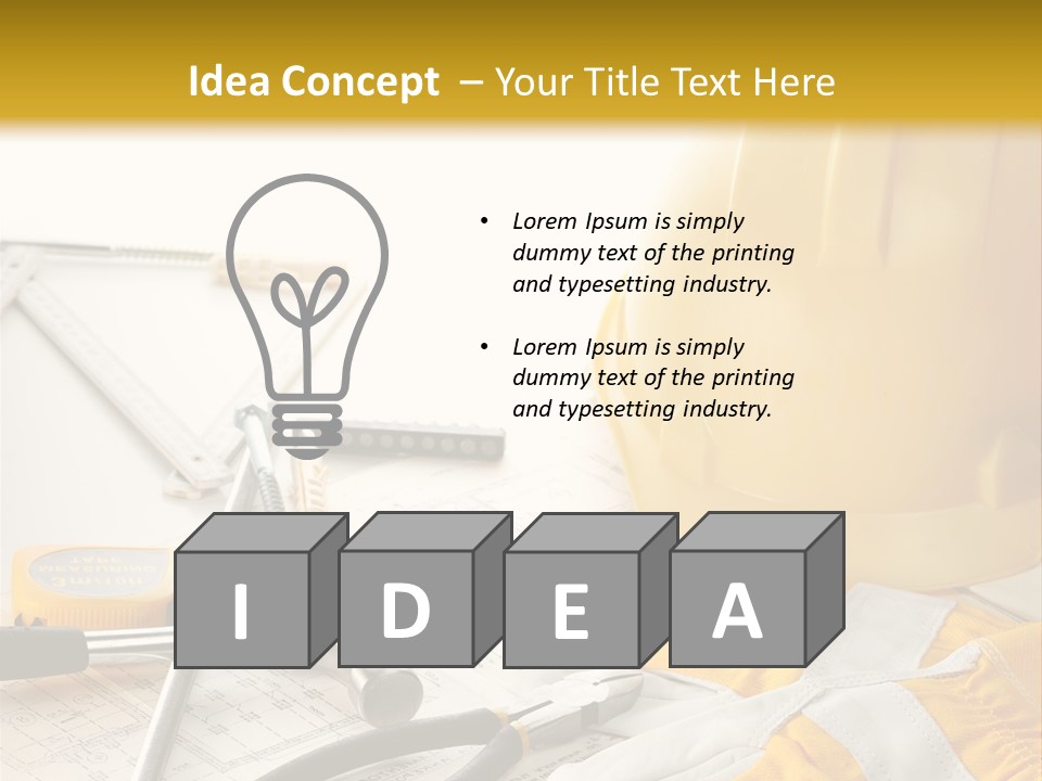 Technology House Engineer PowerPoint Template