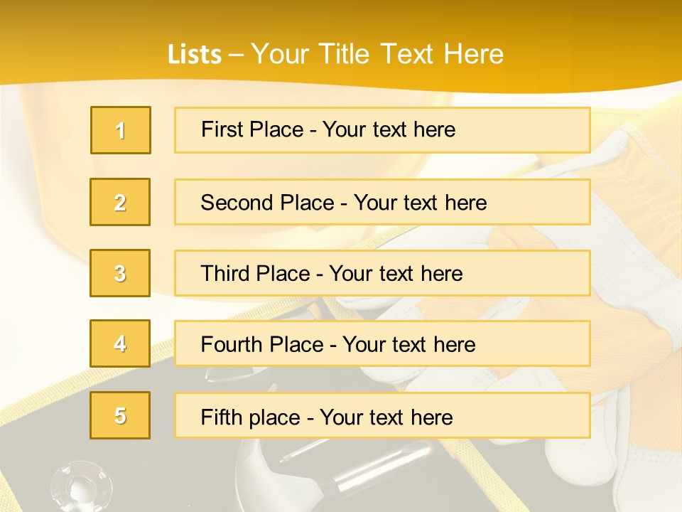 Tape Safety Tool PowerPoint Template
