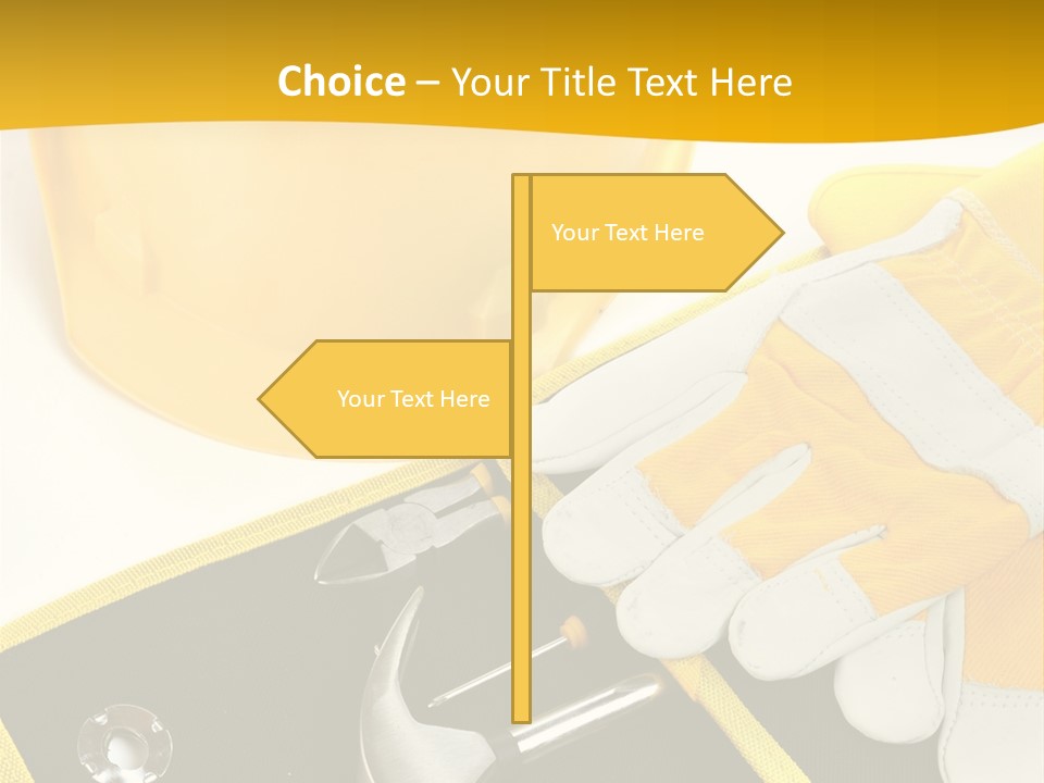 Tape Safety Tool PowerPoint Template