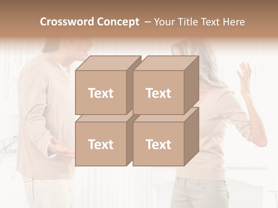 Argue White Indoor PowerPoint Template