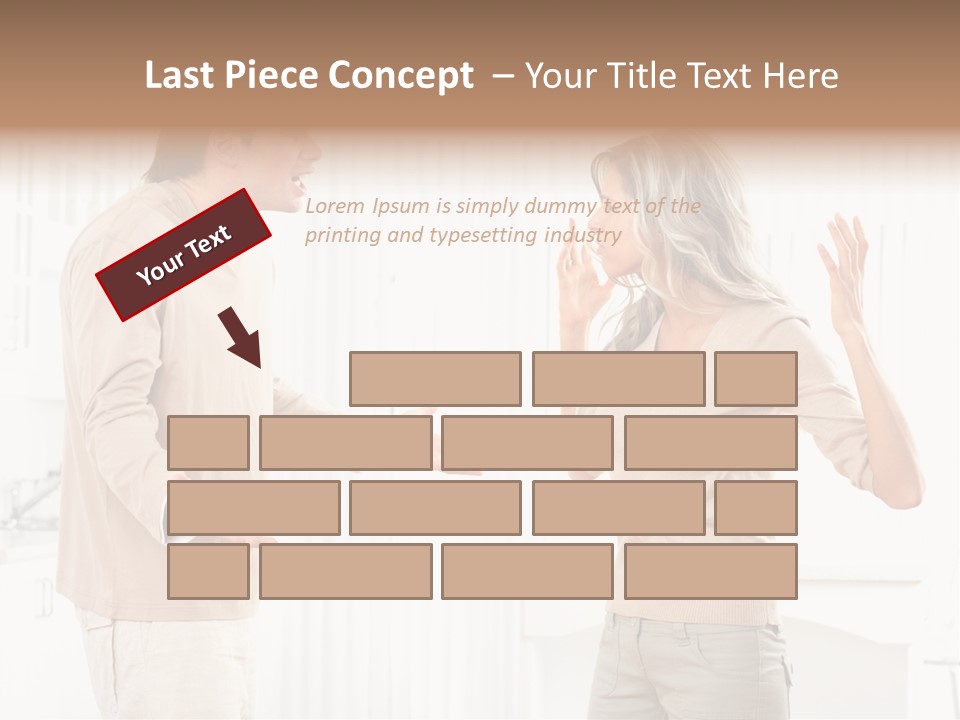 Argue White Indoor PowerPoint Template
