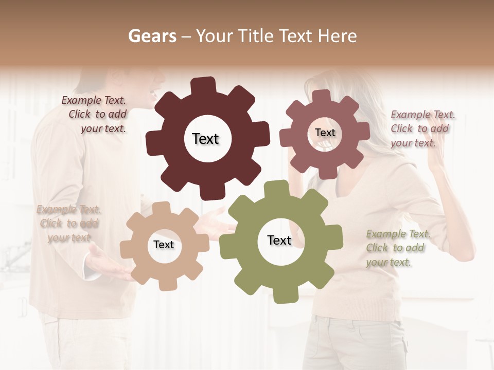 Argue White Indoor PowerPoint Template