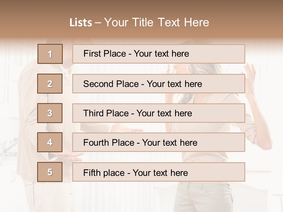 Argue White Indoor PowerPoint Template