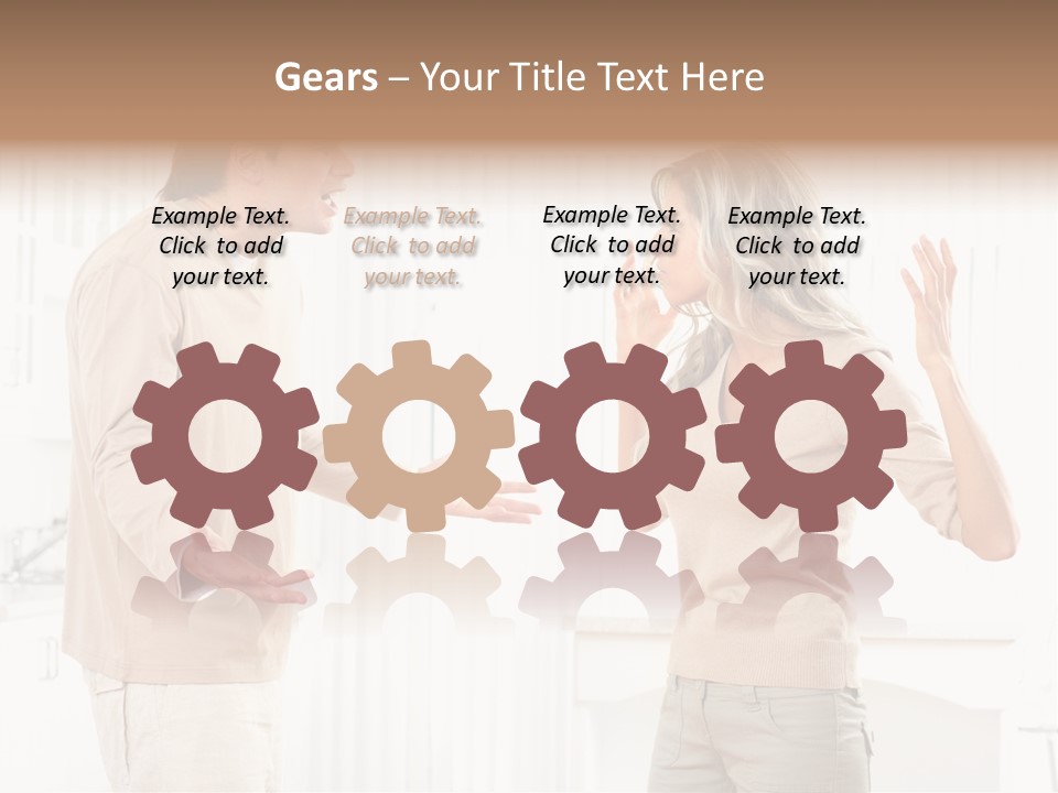 Argue White Indoor PowerPoint Template