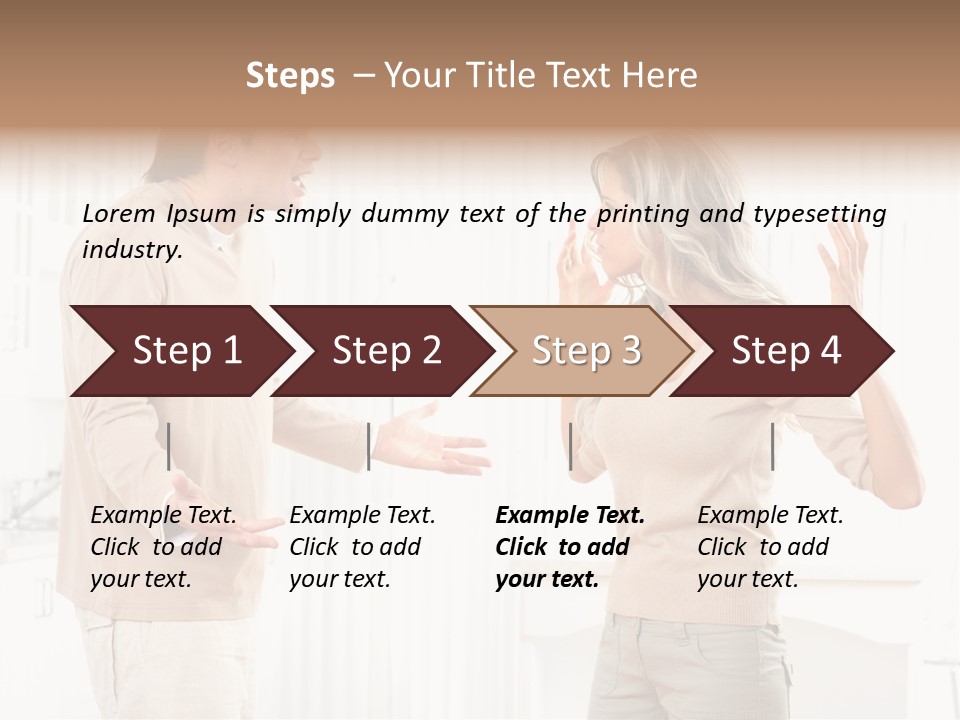 Argue White Indoor PowerPoint Template