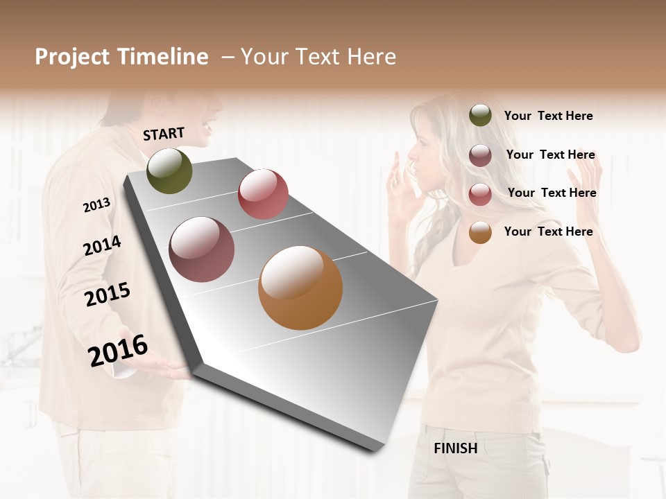 Argue White Indoor PowerPoint Template