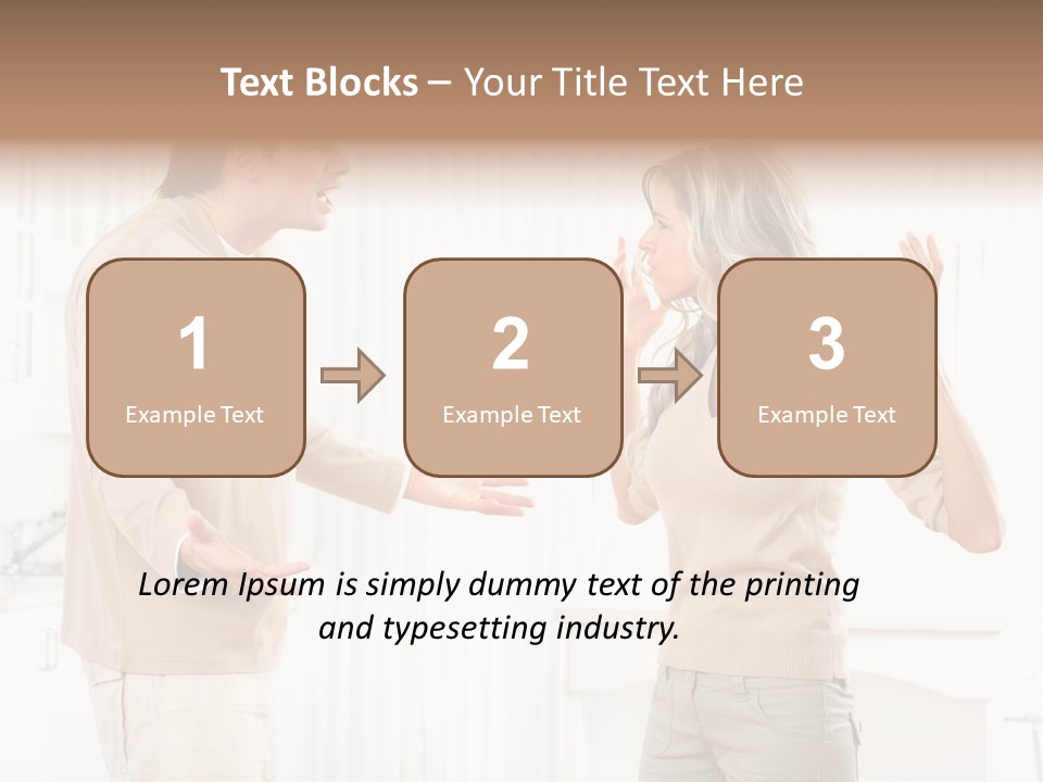 Argue White Indoor PowerPoint Template