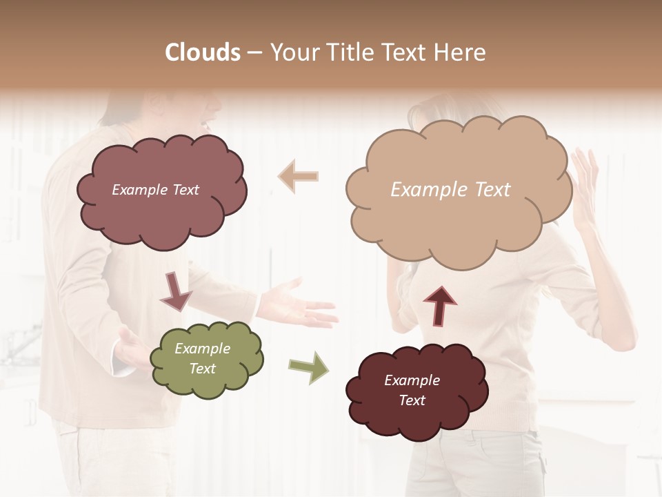Argue White Indoor PowerPoint Template