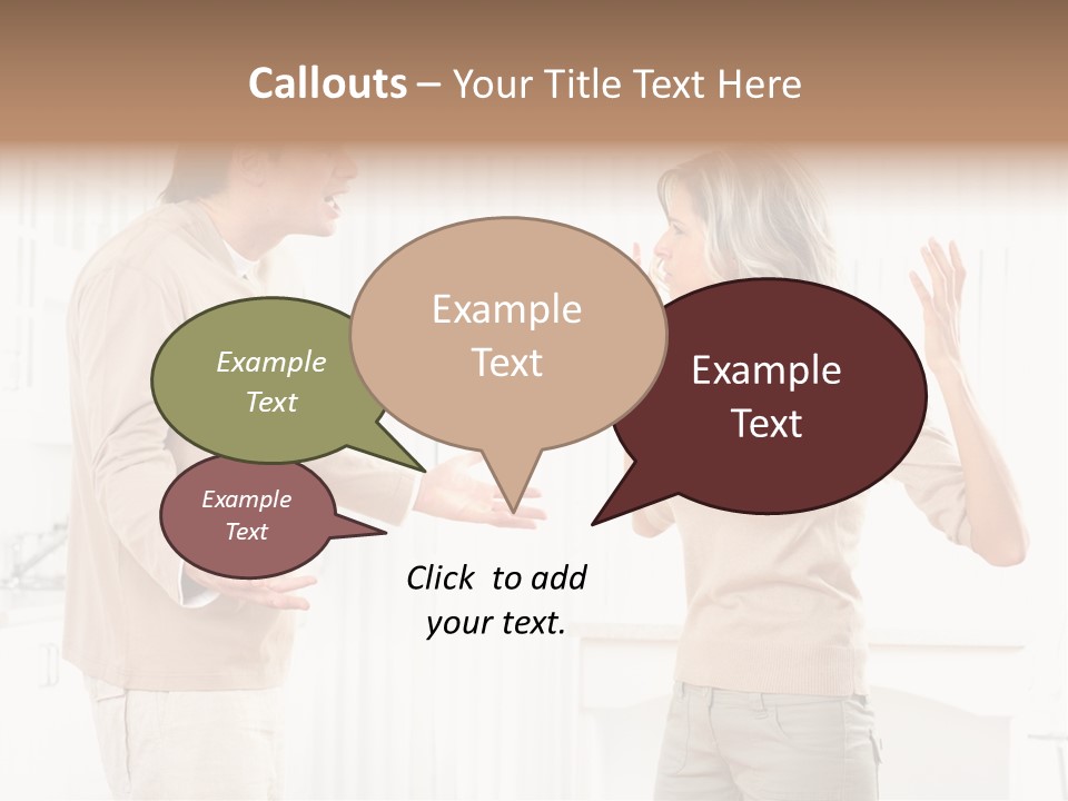 Argue White Indoor PowerPoint Template