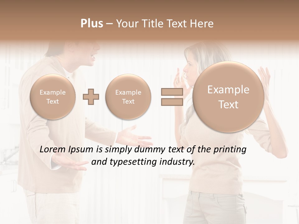 Argue White Indoor PowerPoint Template