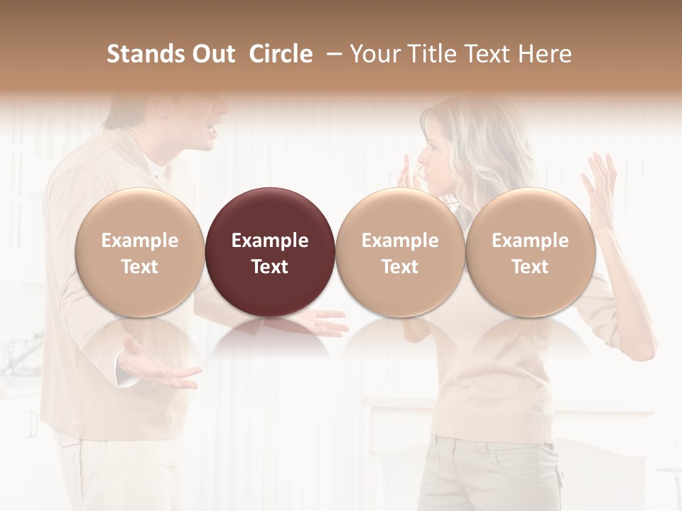 Argue White Indoor PowerPoint Template