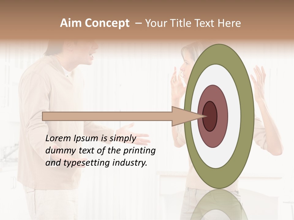 Argue White Indoor PowerPoint Template