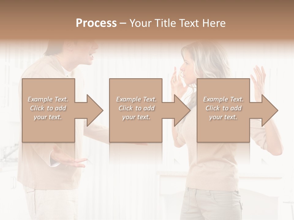 Argue White Indoor PowerPoint Template
