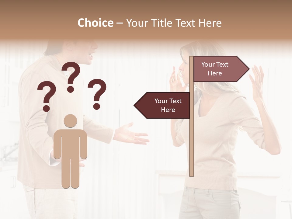 Argue White Indoor PowerPoint Template