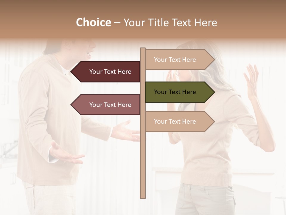 Argue White Indoor PowerPoint Template