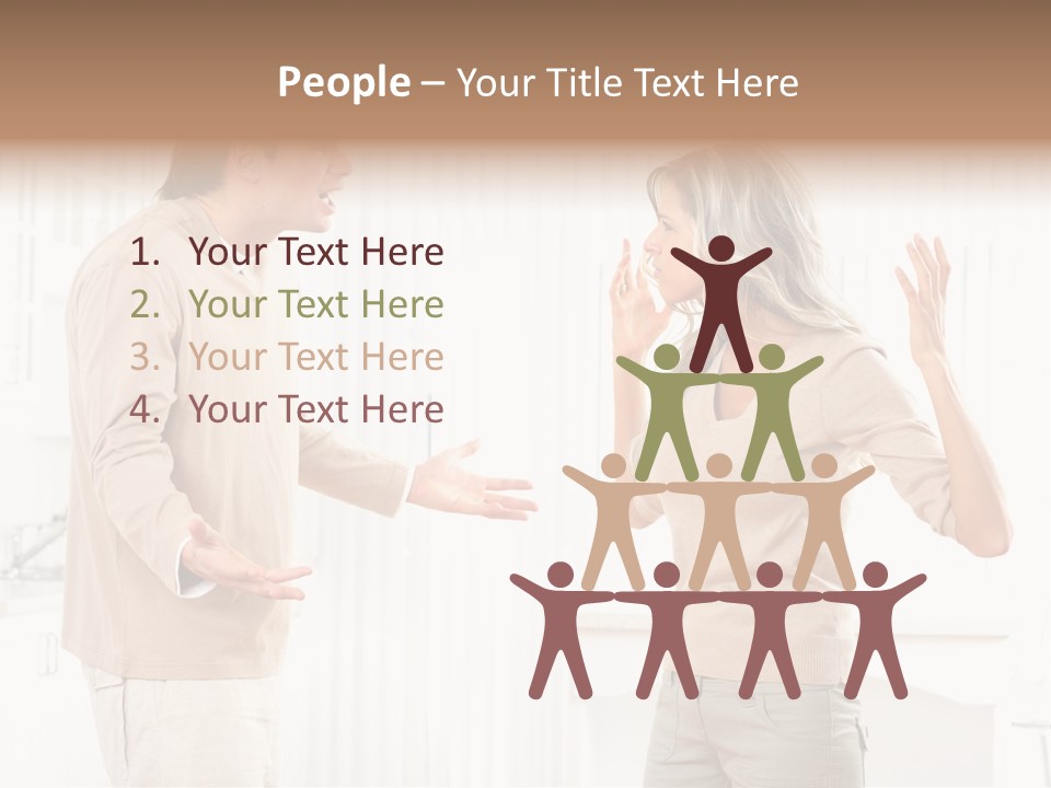 Argue White Indoor PowerPoint Template