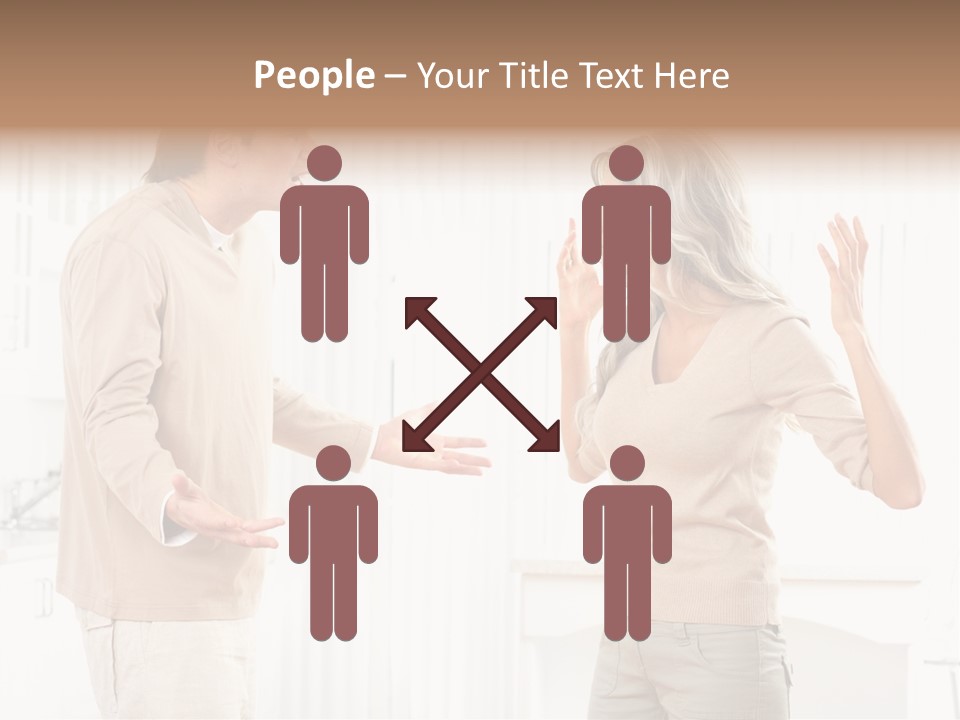 Argue White Indoor PowerPoint Template