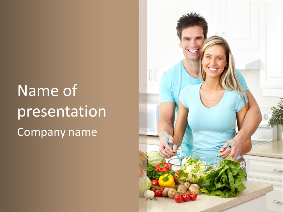 Diet People Portrait PowerPoint Template