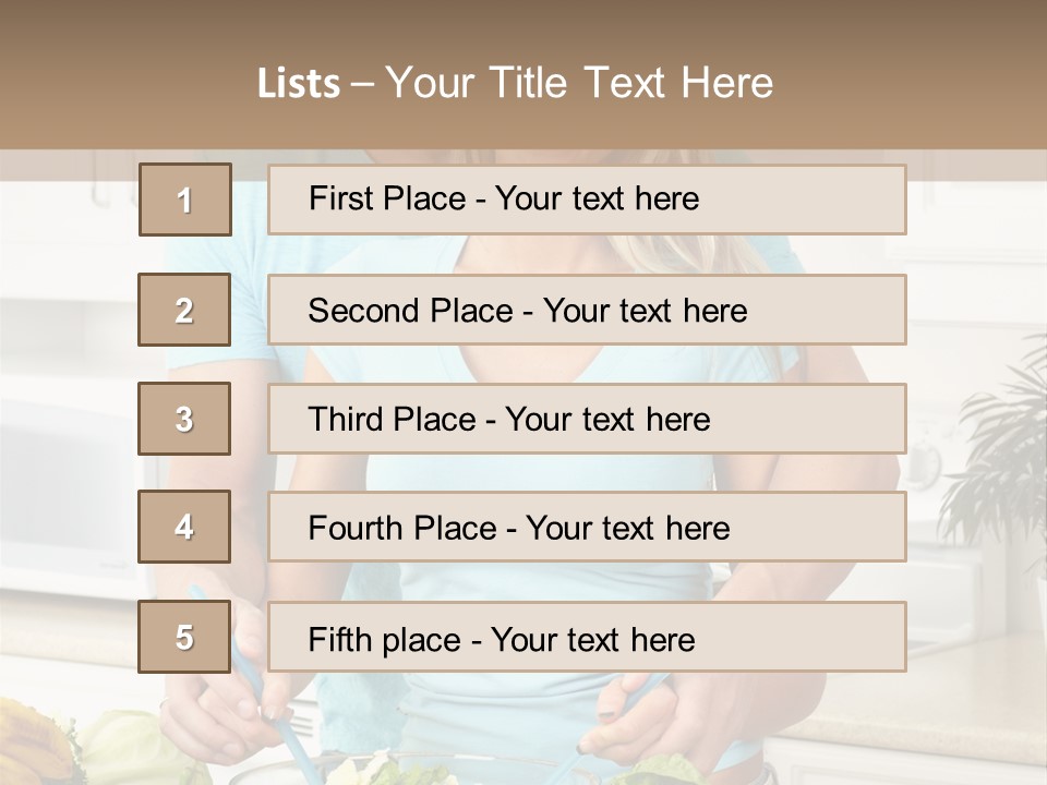 Diet People Portrait PowerPoint Template