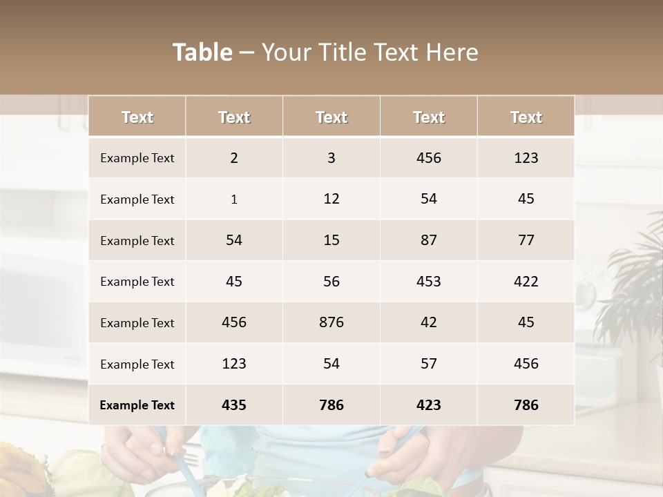 Diet People Portrait PowerPoint Template