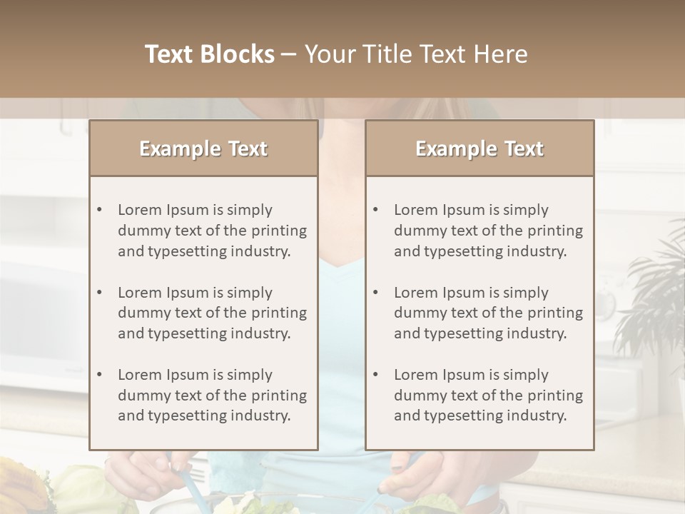 Diet People Portrait PowerPoint Template