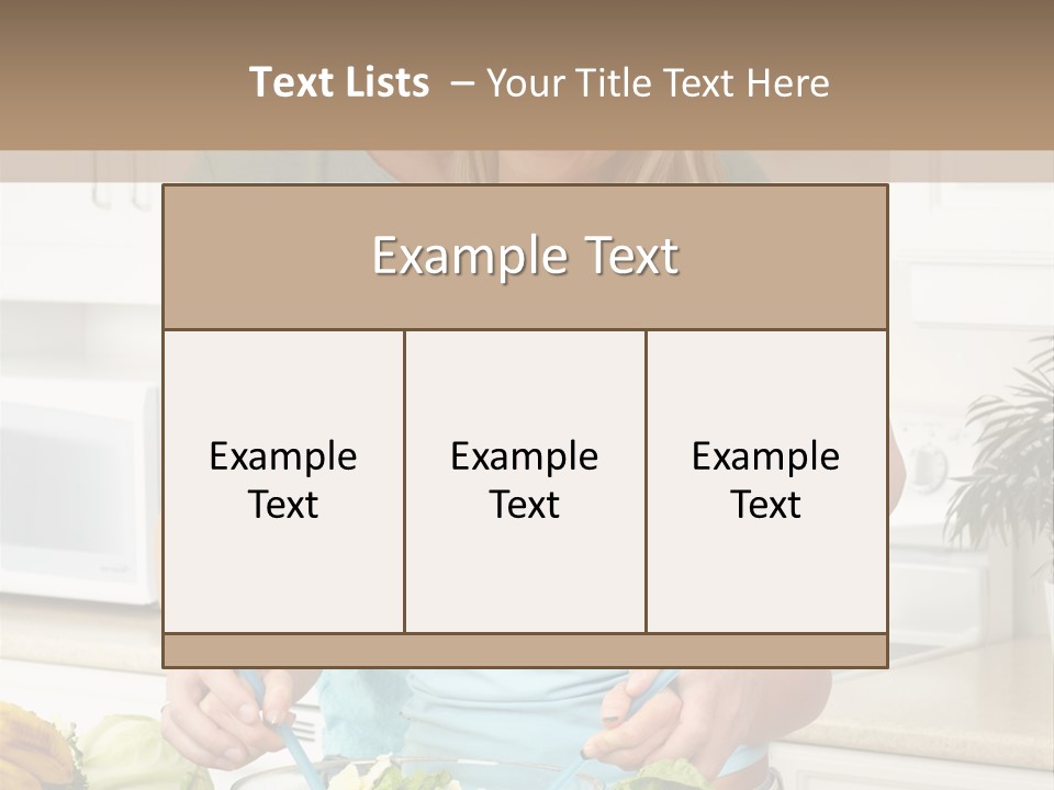 Diet People Portrait PowerPoint Template