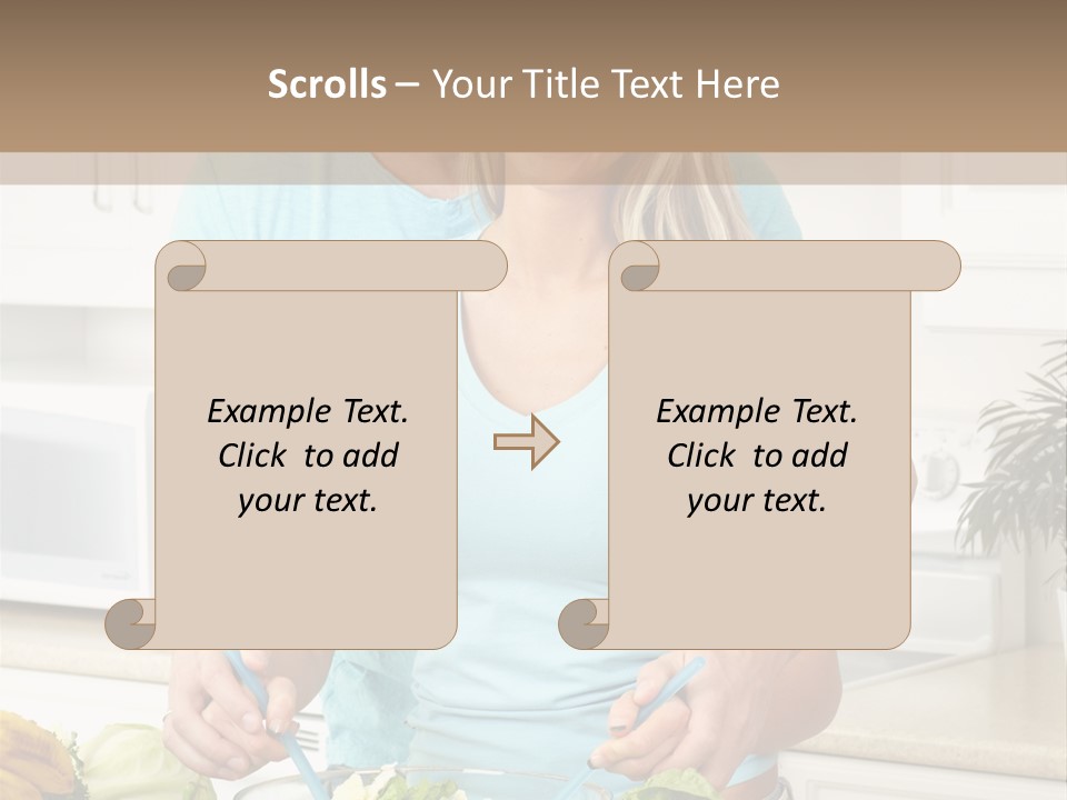Diet People Portrait PowerPoint Template