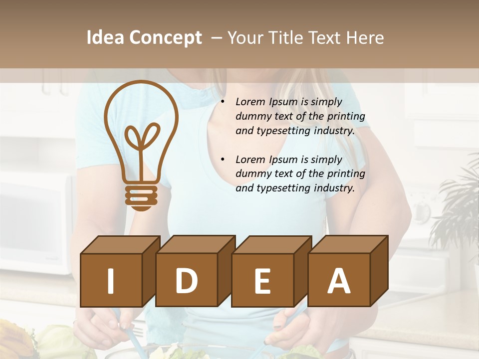 Diet People Portrait PowerPoint Template