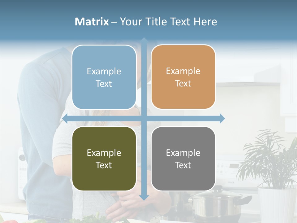 People Greens Couple PowerPoint Template