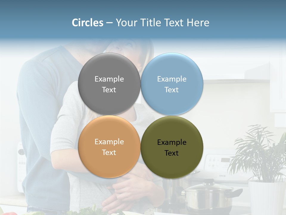 People Greens Couple PowerPoint Template