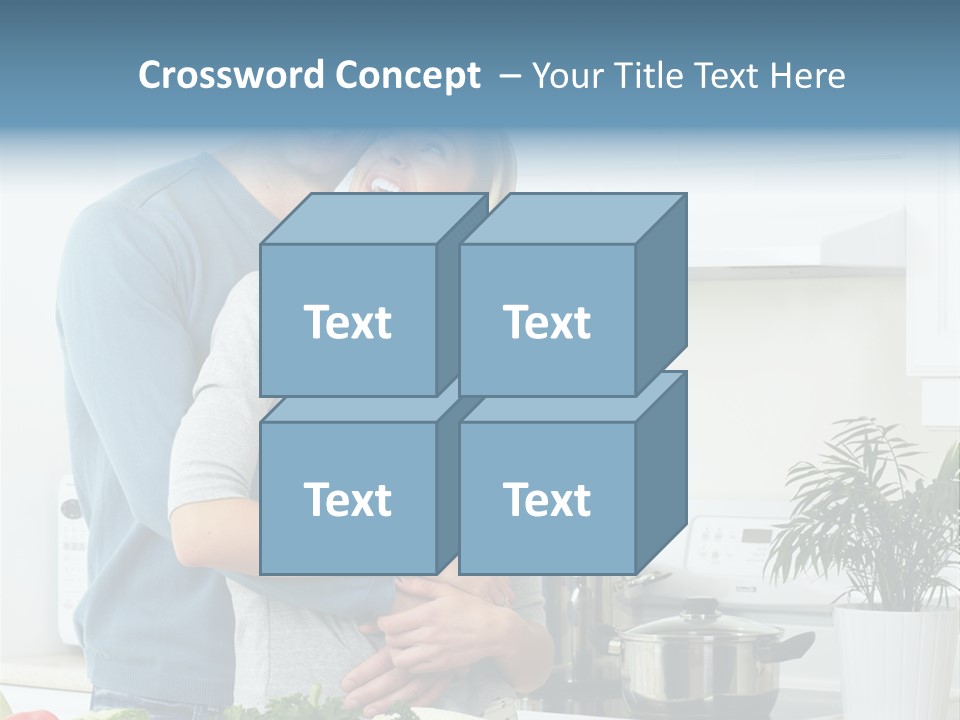 People Greens Couple PowerPoint Template