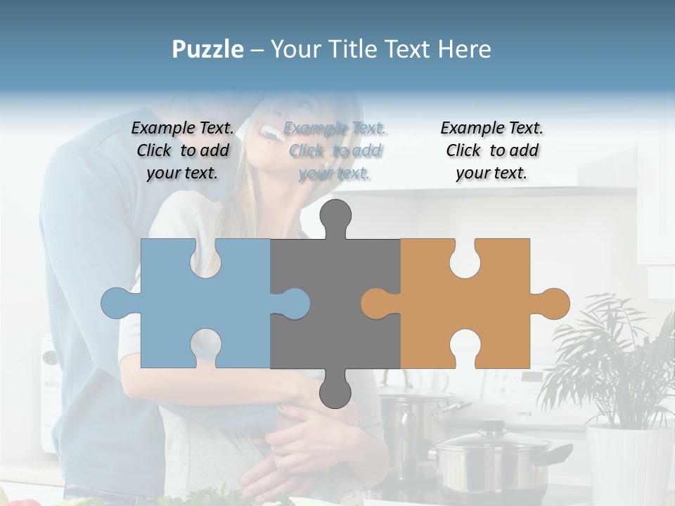 People Greens Couple PowerPoint Template