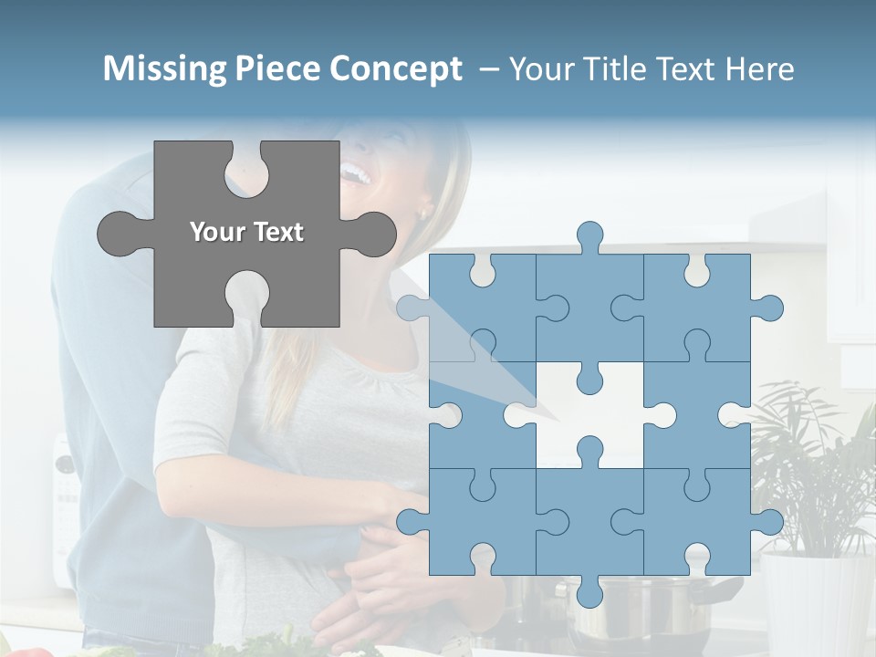 People Greens Couple PowerPoint Template