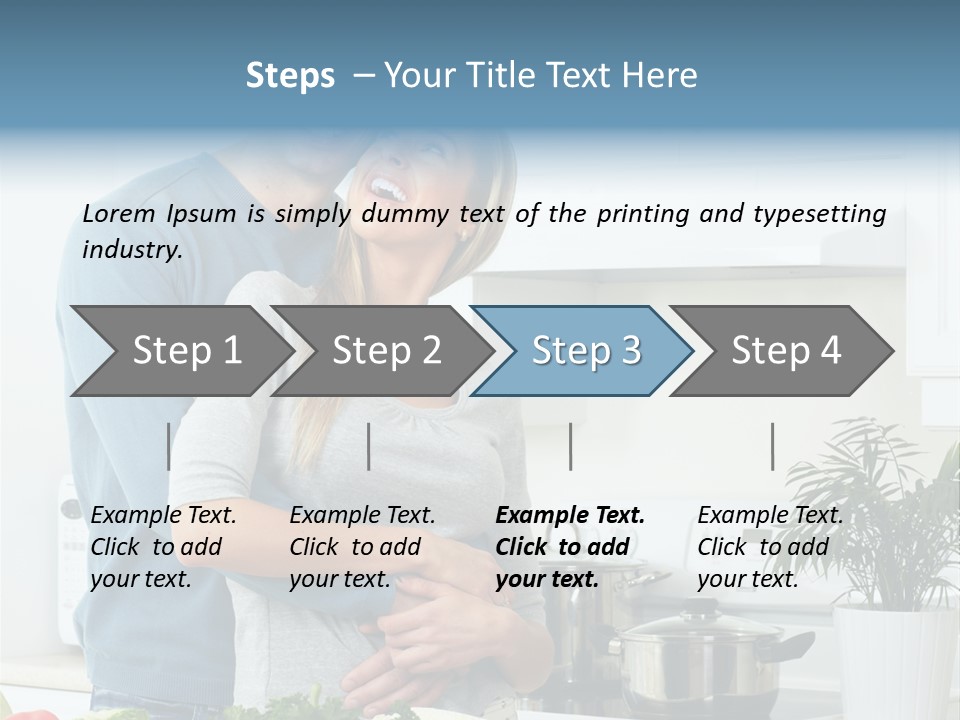 People Greens Couple PowerPoint Template